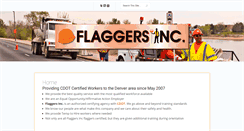 Desktop Screenshot of flaggersinc.com
